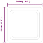 Specchio da Bagno con Luci LED 50x50 cm