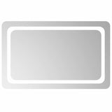 Specchio da Bagno con Luci LED 80x50 cm