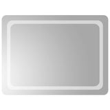 Specchio da Bagno con Luci LED 80x60 cm
