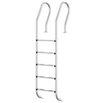 Scala per Piscina 54x38x211 cm Acciaio Inox 304