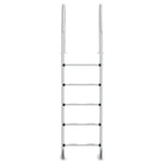 Scala per Piscina 54x38x211 cm Acciaio Inox 304