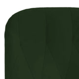 Poltrona Relax con Poggiapiedi Verde Scuro in Velluto