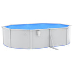 Piscina con Pompa Filtro a Sabbia 490x360x120 cm