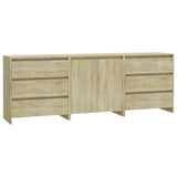 Credenze 3 pz Rovere Sonoma in Legno truciolato