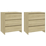 Credenze 3 pz Rovere Sonoma in Legno truciolato