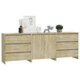 Credenze 3 pz Rovere Sonoma in Legno truciolato