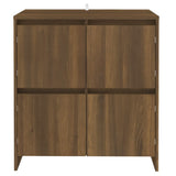 Credenze 2 pz Rovere Marrone 70x41x75 cm in Legno truciolato