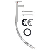 Lavandino con Rubinetto e Piletta in Vetro Temperato Satinato