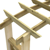 Arco a Traliccio 110x60x210 cm in Pino Massello Impregnato