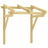 Pensilina per Porta 100x100x80 cm Pino Massello Impregnato