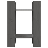 Libreria/Divisorio Grigio 41x35x57 cm in Legno Massello di Pino
