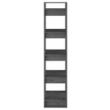 Libreria/Divisorio Grigio 41x35x160 cm Legno Massello di Pino