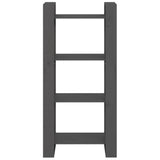Libreria/Divisorio Grigio 60x35x125 cm Legno Massello