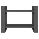 Libreria/Divisorio Grigio 80x35x56,5 cm Legno Massello di Pino