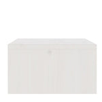 Supporto per Monitor Bianco 100x27x15 cm Legno Massello di Pino