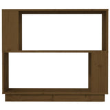 Libreria/Divisorio Ambrato 80x25x70 cm Legno Massello di Pino