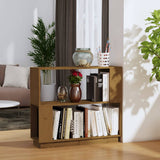 Libreria/Divisorio Ambrato 80x25x70 cm Legno Massello di Pino