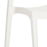 Sedie da Giardino 2 pz in Polipropilene Bianco