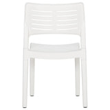 Sedie da Giardino 2 pz in Polipropilene Bianco