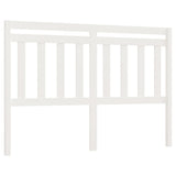 Testiera per Letto Bianca 146x4x100cm in Legno Massello di Pino