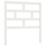 Testiera per Letto Bianca 81x4x100 cm in Legno Massello di Pino