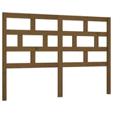 Testiera per Letto ambra 126x4x100 cm in Legno Massello di Pino