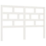 Testiera per Letto Bianca 166x4x100cm in Legno Massello di Pino