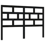 Testiera per Letto Nera 166x4x100 cm in Legno Massello di Pino