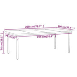 Set da Pranzo per Giardino 7 pz con Cuscini Nero