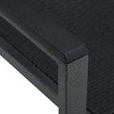 Set Mobili da Pranzo da Giardino 7 pz Nero