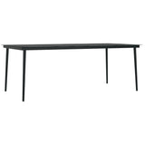 Set da Pranzo da Giardino 7 pz Grigio Scuro