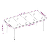 Set da Pranzo da Giardino 7 pz Grigio Scuro