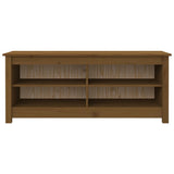 Scarpiera Ambrata 110x38x45,5 cm in Legno Massello di Pino