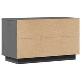 Mobile Porta TV Grigio 74x35x44 cm in Legno Massello di Pino
