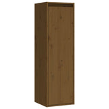 Mobili Porta TV 4 pz ambra in Legno Massello di Pino