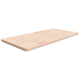 Piano Bagno 100x50x2,5 cm in Legno Massello Non Trattato