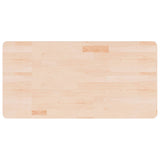 Piano Bagno 100x50x2,5 cm in Legno Massello Non Trattato