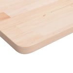 Piano Bagno 100x50x2,5 cm in Legno Massello Non Trattato