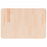 Piano Bagno 60x40x2,5 cm in Legno Massello Non Trattato