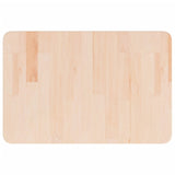 Piano Bagno 60x40x2,5 cm in Legno Massello Non Trattato