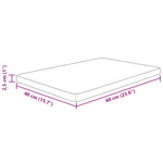 Piano Bagno 60x40x2,5 cm in Legno Massello Non Trattato