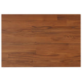 Piano Bagno Marrone Scuro 60x40x1,5cm Legno Massello Trattato