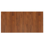 Piano Bagno Marrone Scuro 80x40x2,5cm Legno Massello Trattato