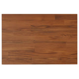 Piano Bagno Marrone Scuro 60x40x2,5cm Legno Massello Trattato