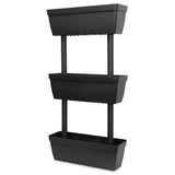 Fioriere da Giardino 6 pz 100 cm Antracite