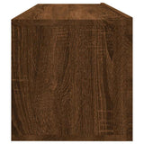 Mobile TV Muro Rovere Marrone 100x30x30cm Legno Ingegnerizzato