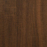 Mobile TV Muro Rovere Marrone 100x30x30cm Legno Ingegnerizzato