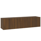 Mobile TV Muro Rovere Marrone 120x30x30cm Legno truciolato