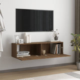 Mobile TV Muro Rovere Marrone 120x30x30cm Legno truciolato