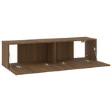 Mobile TV Muro Rovere Marrone 120x30x30cm Legno truciolato
